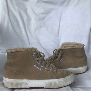 fur lined superga shoes